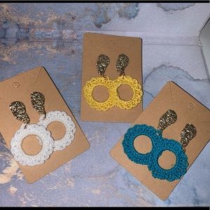 Handmade crochet earrings